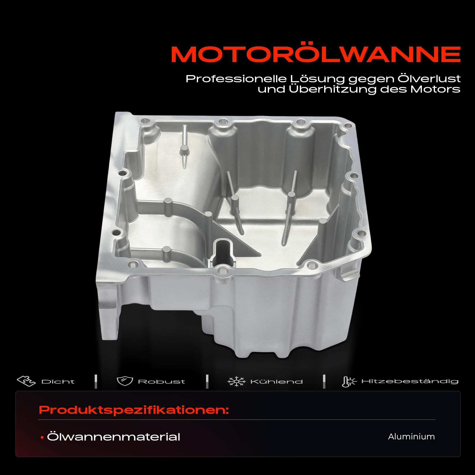 Frankberg Coppa dell'olio coppa dell'olio motore benzina 55244790 | Compatibile con: Punto 199, 500 312, 312 319, Ypsilon 312, 500L 351 352, Mito 955