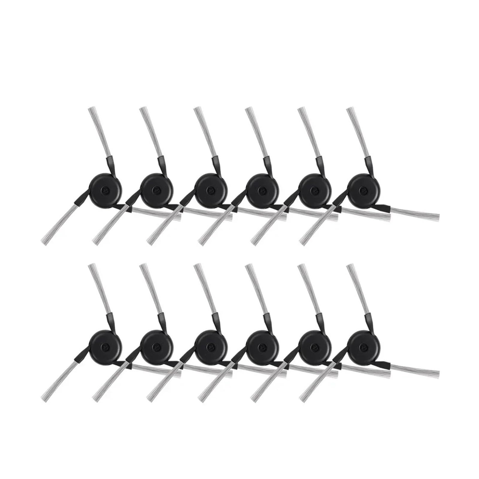 GENTERUN Side Brush,Compatible For Dreame,X40/X40Pro/X50/X50/S40 Enhanced/X40Pro/L40/X30Pro Ultra Robot Vacuum Cleaner(12pc black)