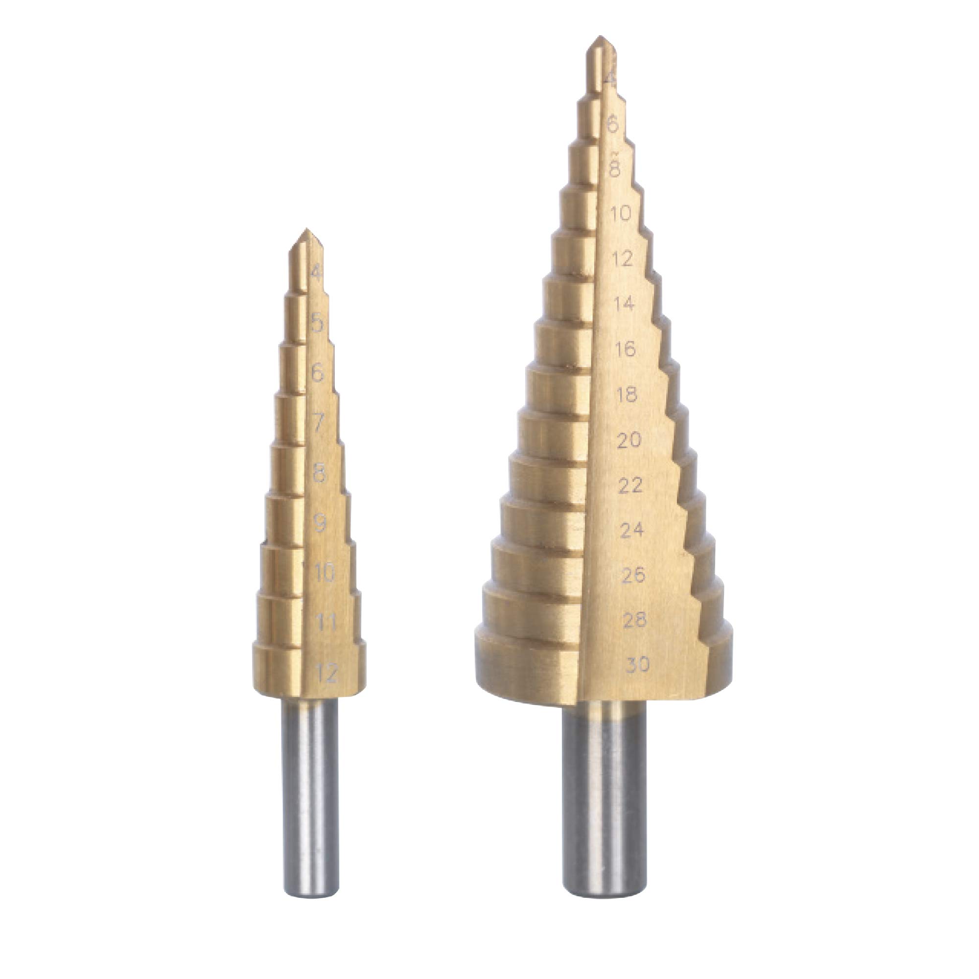 Ribitech 06100 Lot de 2 Forets conique étagés en Acier HSS
