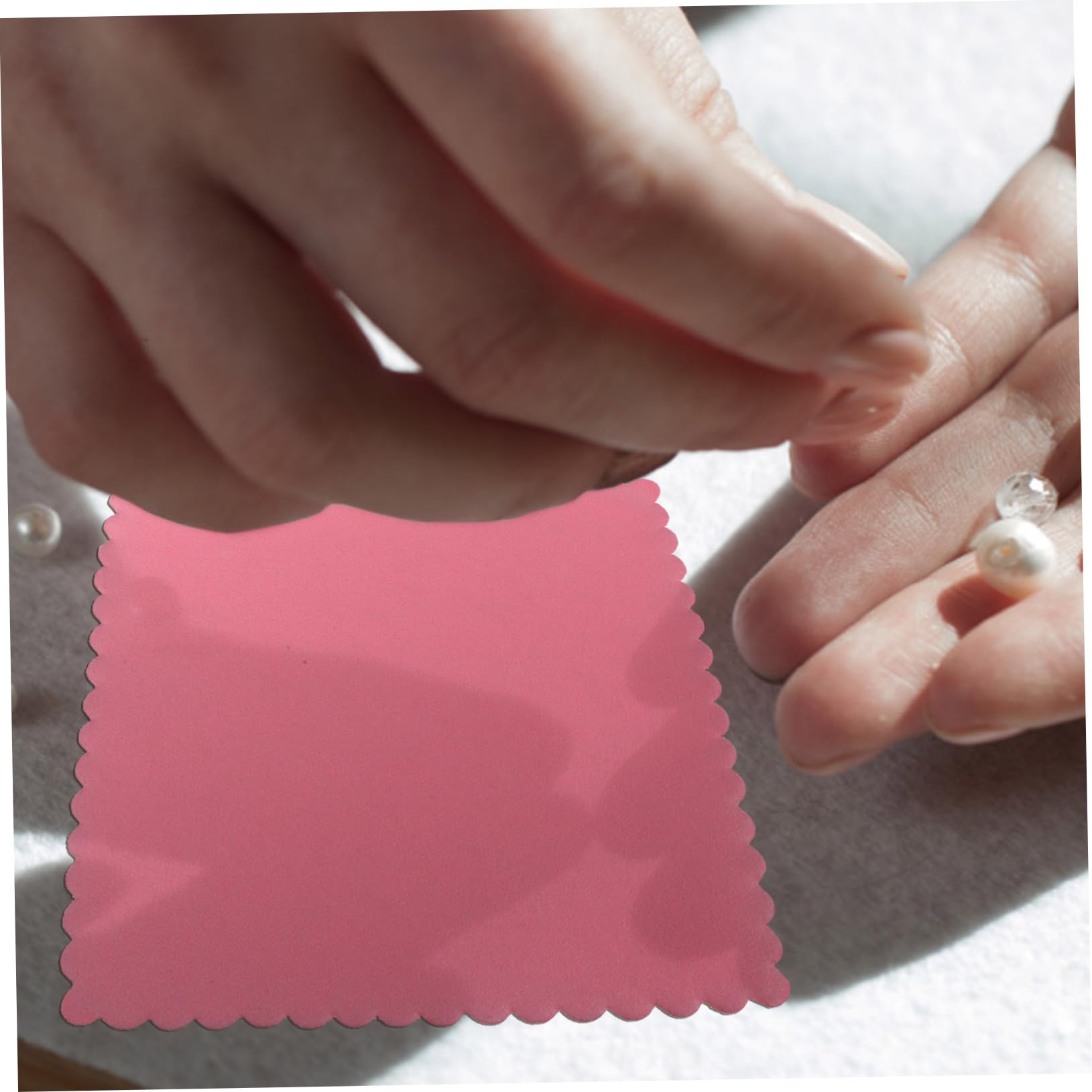 Gadpiparty 3 Set Panno Argentato Panni Guarda Cleaner Panno per Occhiali Pezza per Pulire Salviette per La Pulizia Dell'atmosfera Panno Polacco d'Argento Fibra Superfine Rosa 100 Pezzi*3