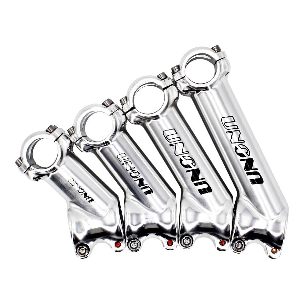 LKfjnhePF Bike Stem 1 Pcs Bike Stem Ultralight Silver Bicycle Stem Handlebar Riser 35 Degrees 25.4/31.8MM Mtb Stem(25.4x75mm)