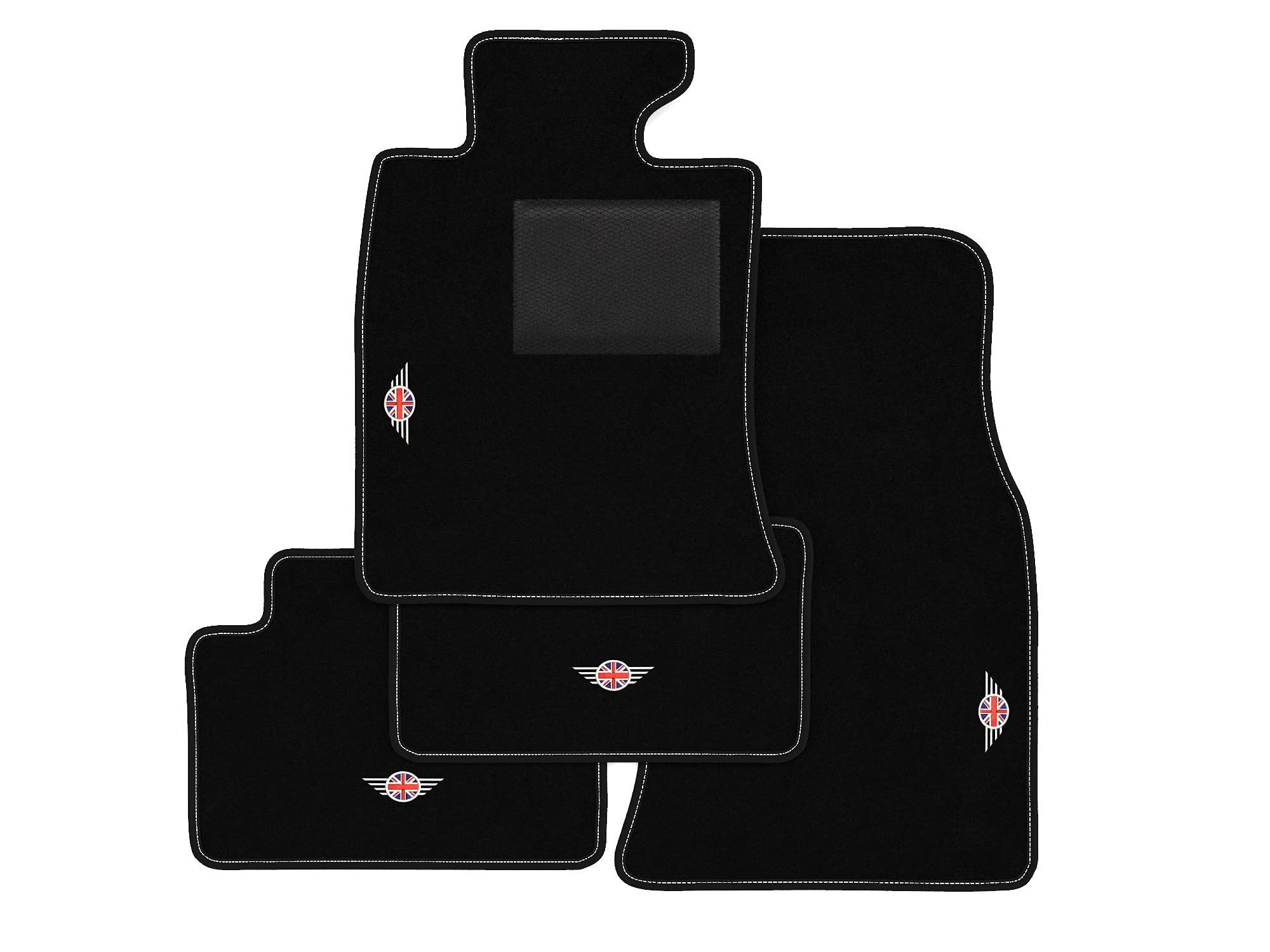 Tappetini compatibili con Mini Countryman R60 dal 2010-2017, kit tappetini auto personalizzati, set tappeti in moquette, tappeto auto
