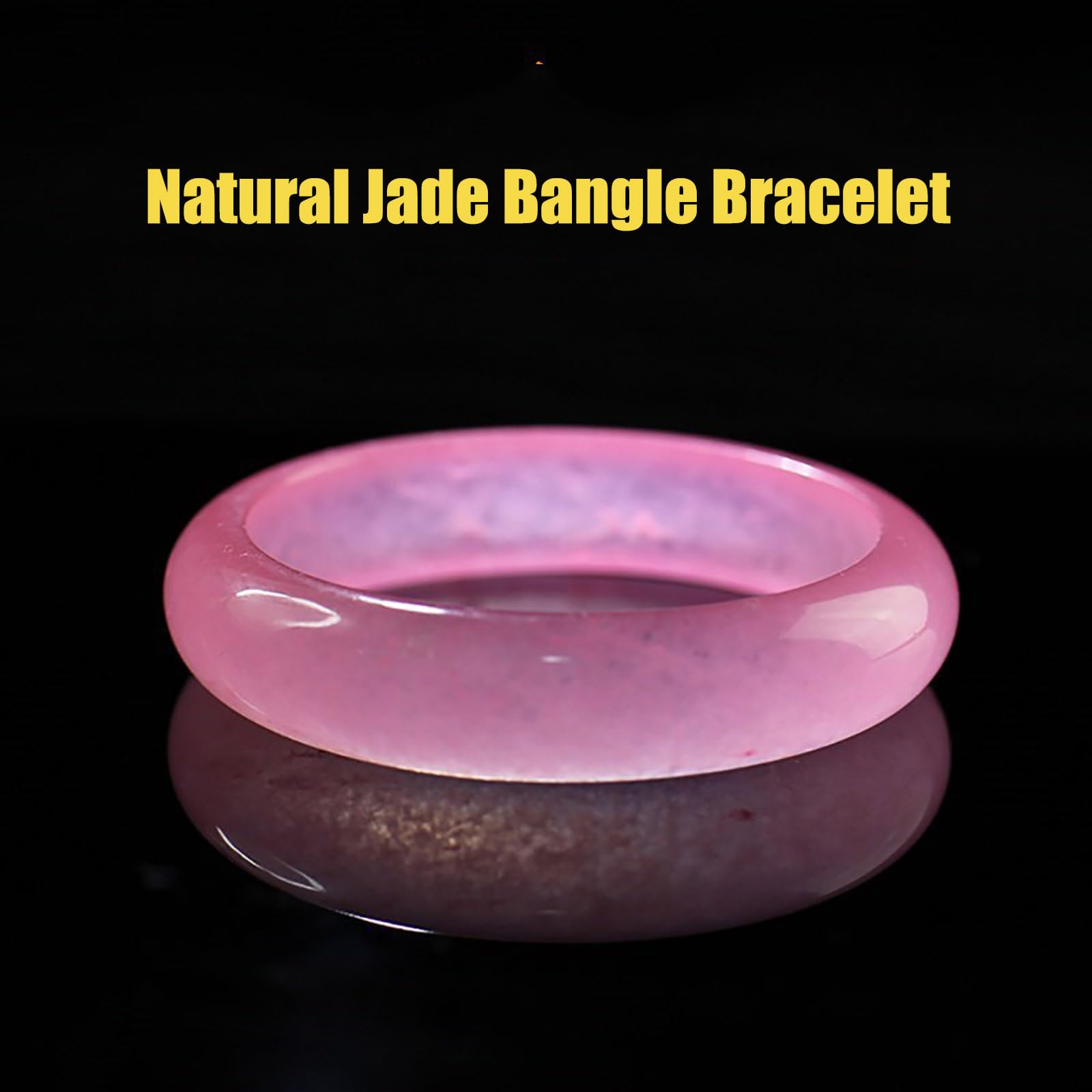 Bracciale rigido da donna in giada naturale, elegante regalo per lei, accessorio di alta qualità per ogni occasione, perfetto per compleanni, anniversari o vacanze