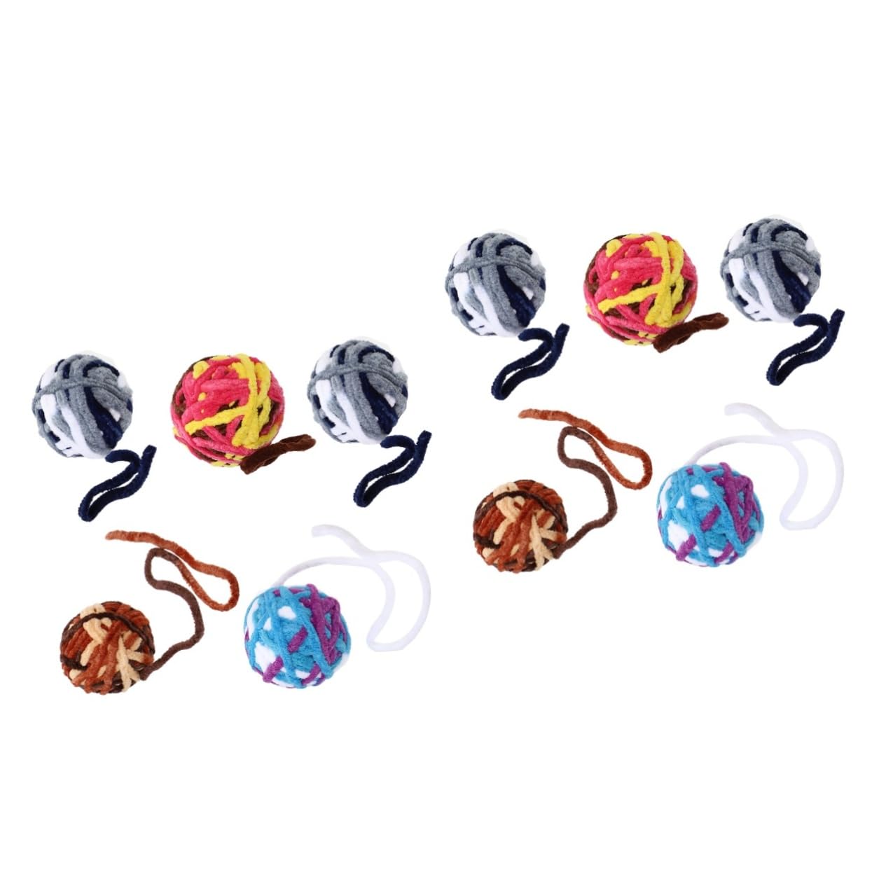 Beaupretty 10pièces Jouets Pelote pour Chats avec Cloches Jouets Interactifs De Mâcher pour Chats Et Chatons pour Éveiller Et Amuser Vos Animaux De Compagnie