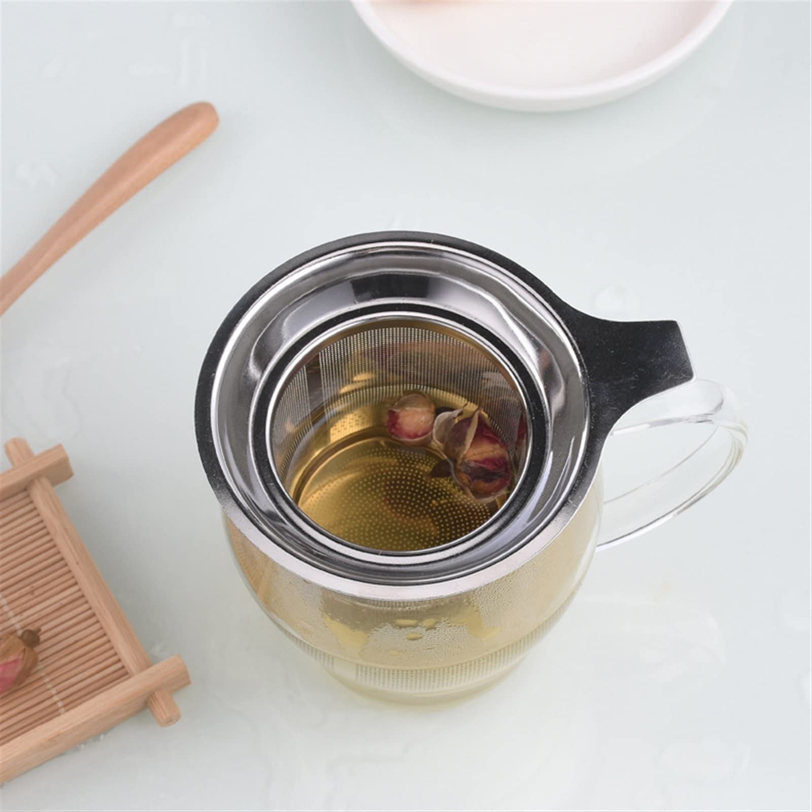 Colino da tè riutilizzabile in acciaio inox infusore a rete infusore sfuso infusore per foglie di tè filtro per erbe per tazza teiera teaware
