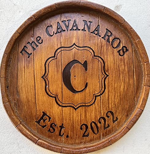 Wine Barrel Serving Tray Personalized #TOP7