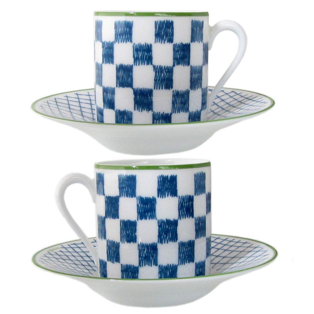 Amazon | エルメス コーヒーカップ＆ソーサー ブルー ペア ウォーク