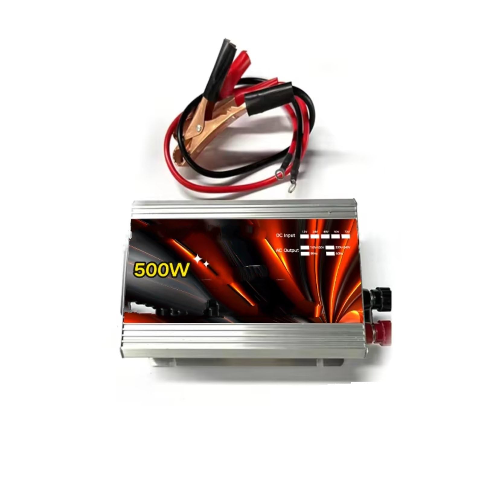 Convertitore Inverter Solare 12v 220v 500W 1000W 1500W 2000W Trasformatore Di Tensione Portatile Convertitore Di Carica Auto Inverter Di Potenza Inverter Onda Pura(500W 12V)
