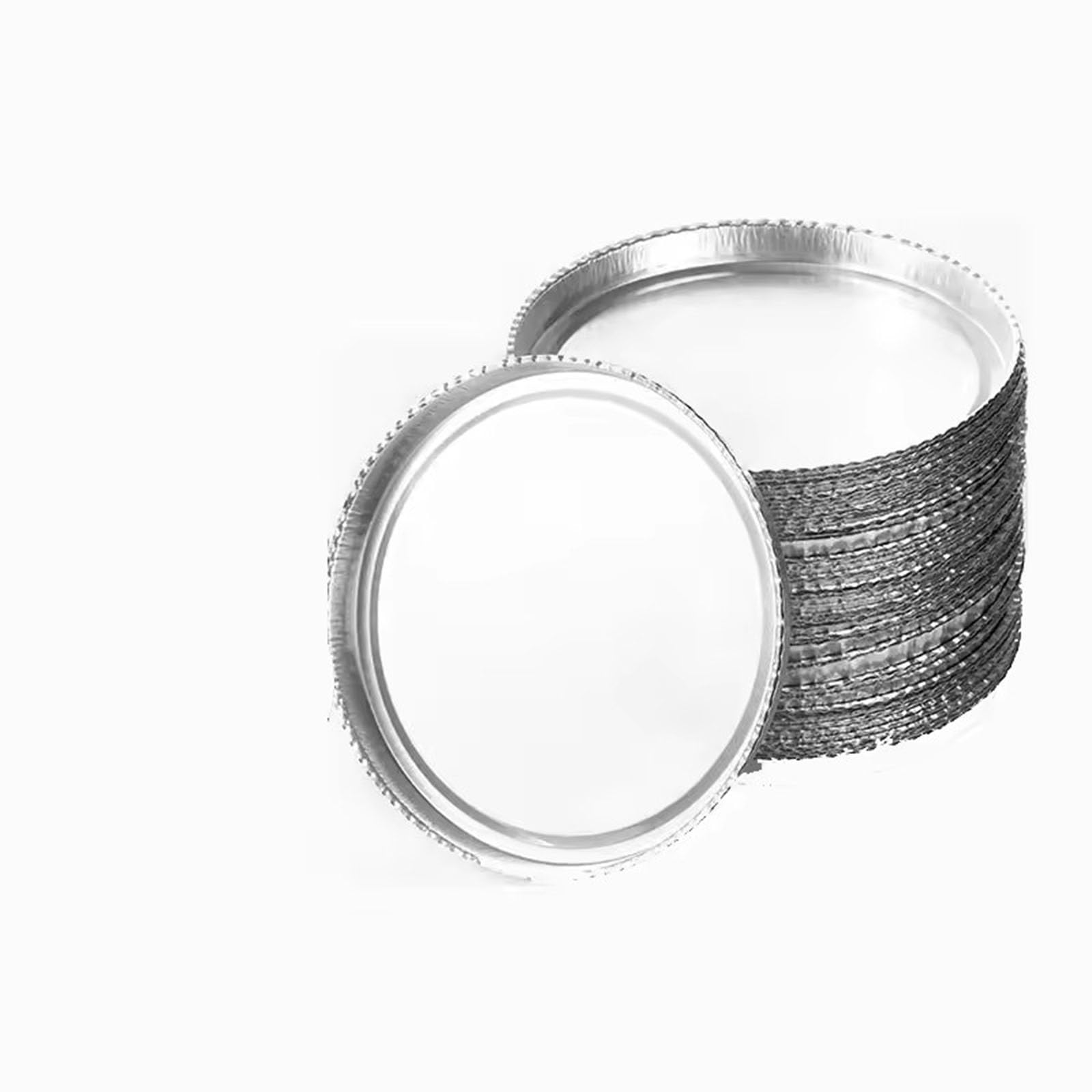Jednorazowe szalki wagowe z folii aluminiowej do analizy wilgoci, średnica 90 mm, opakowanie 50 sztuk, idealne do pomiarów próbek laboratoryjnych