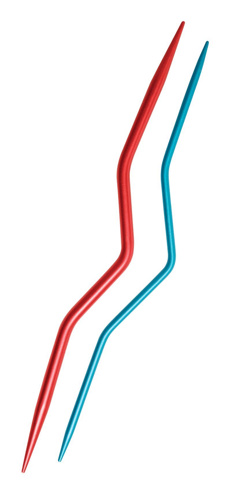 KnitPro KP45501 | Coloured Aluminium Small Cable Needle | 2½ & 4mm | 2 pack
