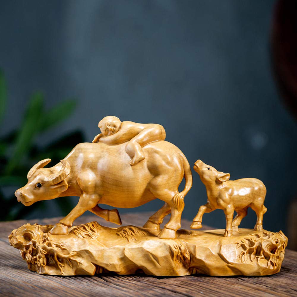 Sculpture vache bois pour dynamiser votre décoration intérieure terne