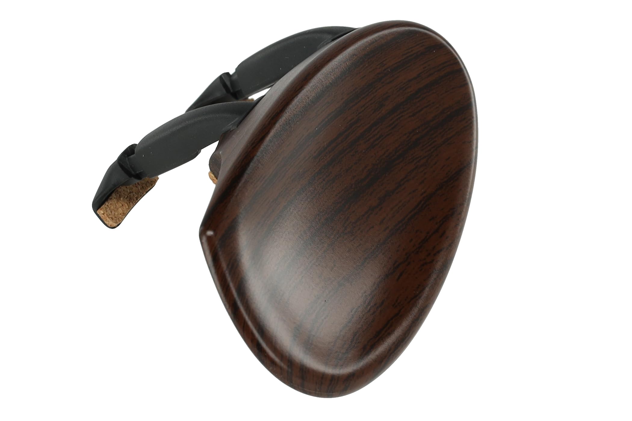 Mentoniera Wittner, mentoniera laterale per violino 4/4, in plastica high-tech, anatomica, testata per allergie, con cacciavite, color palissandro, 250111P, Made in Germany