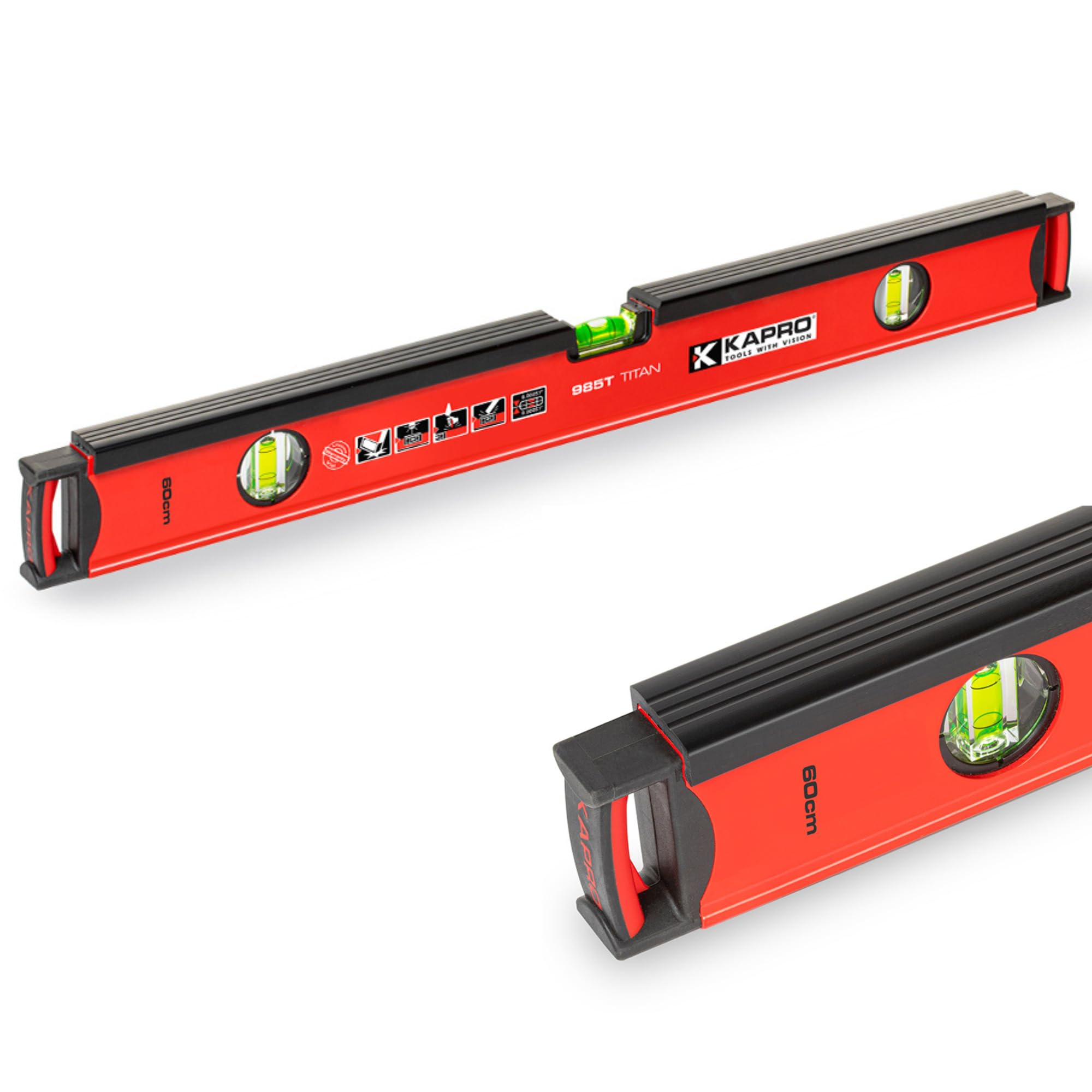 Kapro - 985T Titan Professional Mason Box Level - Features