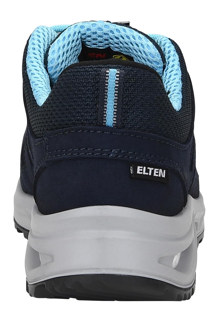 ELTEN Maddie XXTL Blue Low ESD S3S | Sicherheitsschuhe für Damen & Herren, Stahlkappe, leicht, atmungsaktiv, Gr. 40