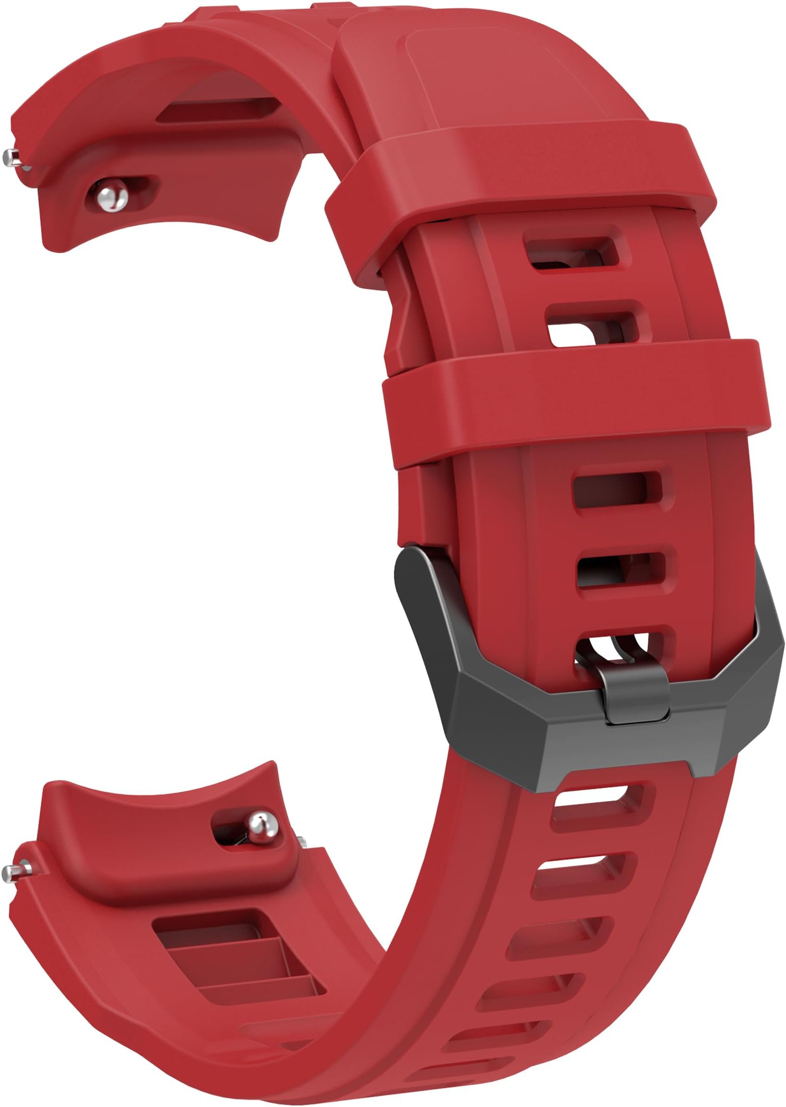 For Huami Amazfit T-Rex 3 Pro 48mm Watch Band Dual Loop Silicone Strap with Black Buckle