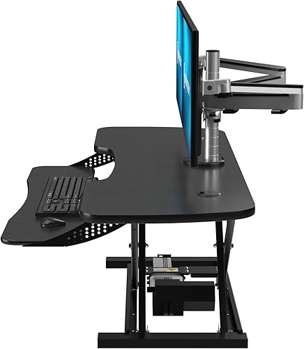 Miniatura 57 de VERSADESK® PowerPro™ Elite 40" x 24" - Convertidor de escritorio eléctrico ancho controlado por aplicación con puerto de carga USB. Eleva hasta 20