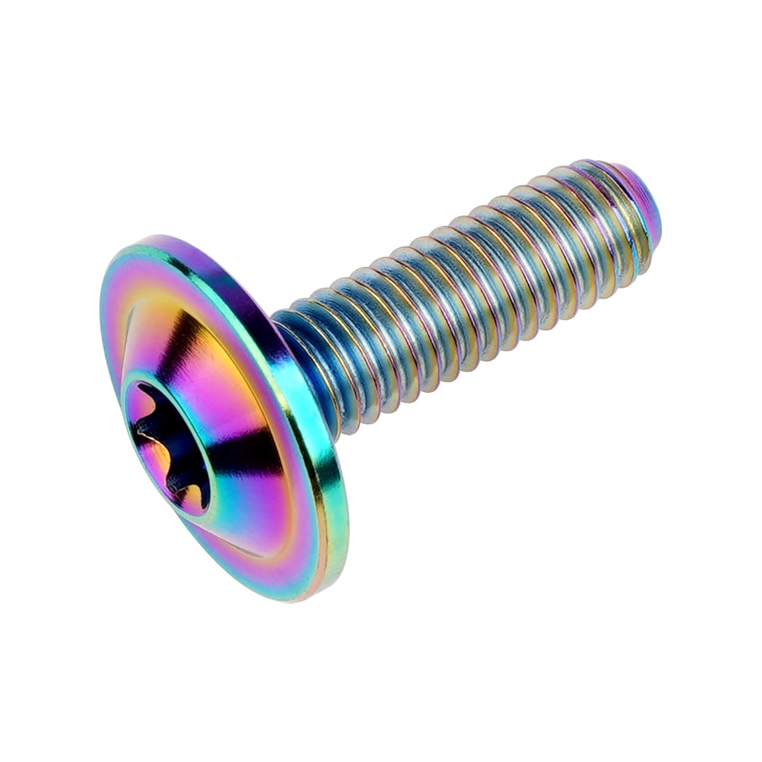 Titanium Torx Head M6 x15 20mm Bolt Screw for Bicycle Motorcycle Car Modification Pack of 6 (Ranibow, M6x20mm)