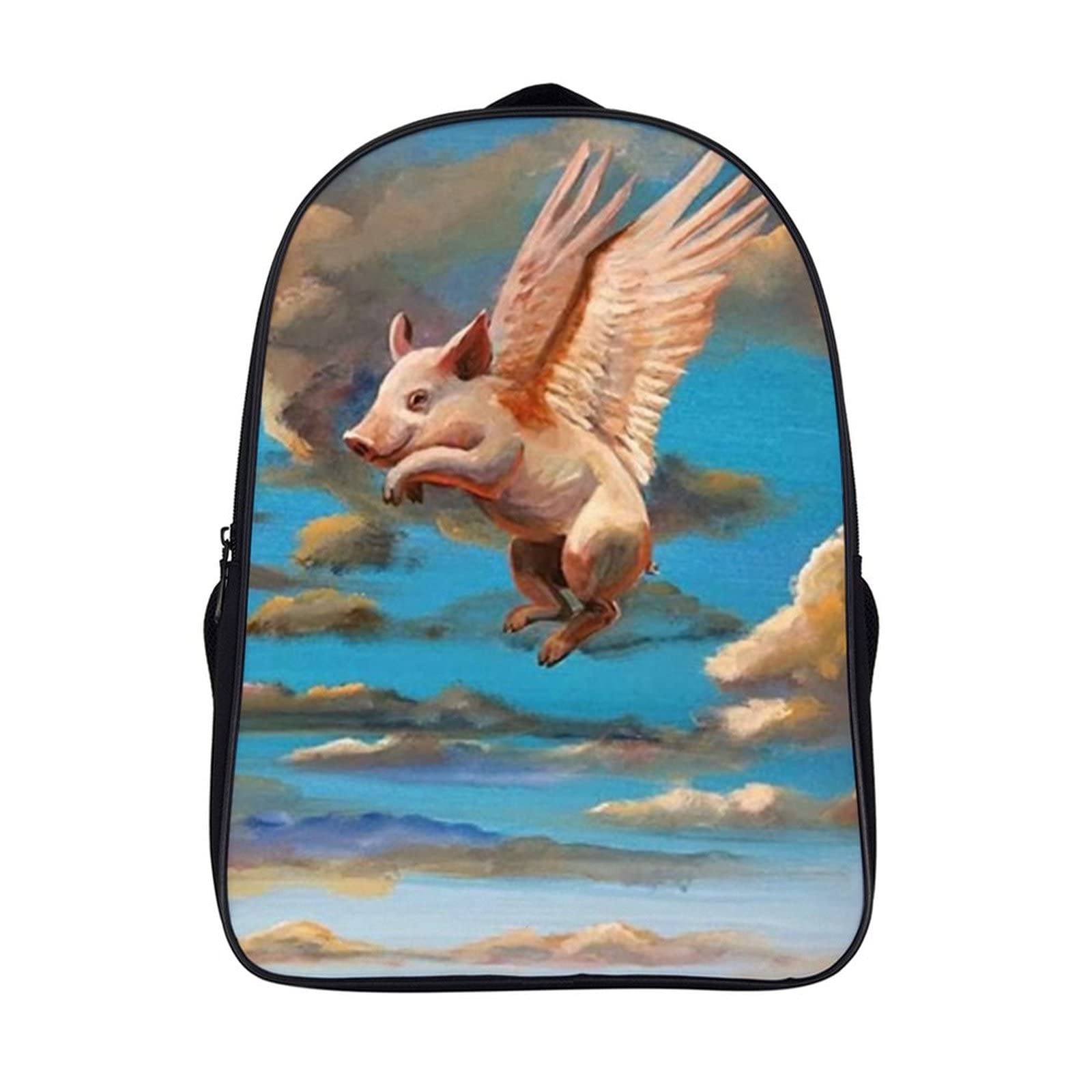 Sac à dos d'école cochon mignon 3D cool pour sorties de loisirs