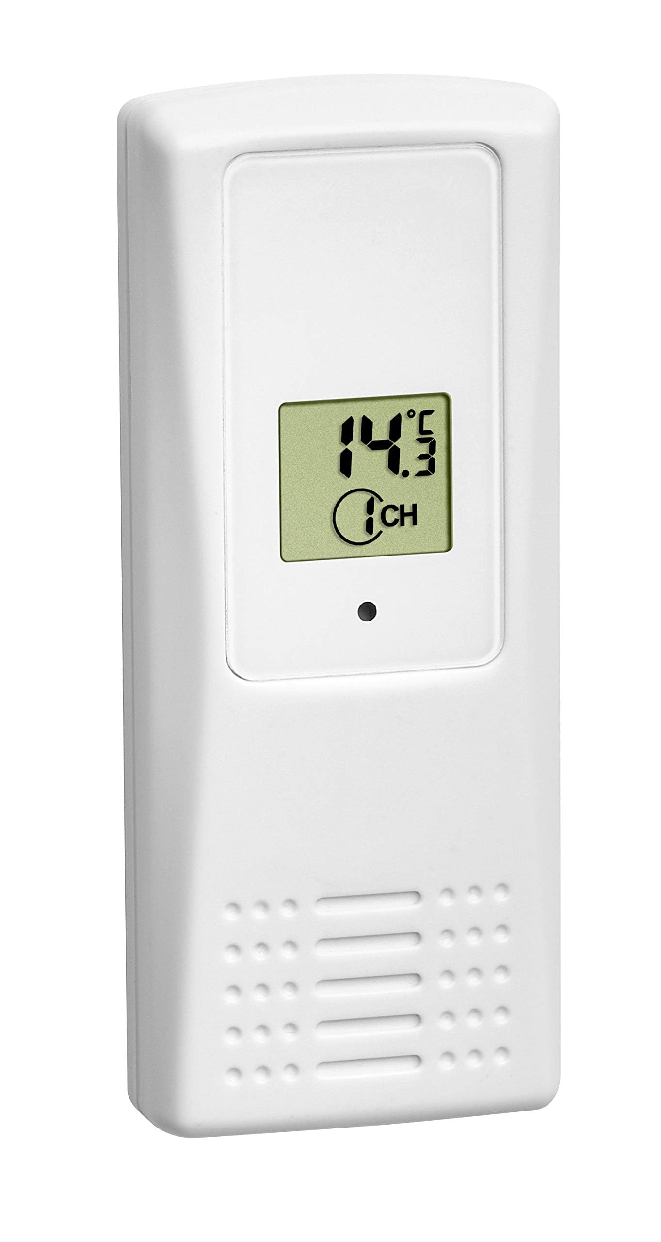 TFA Dostmann Funk-Thermometer Trio – Basisstation + 2 Sender (inkl. wasserdichtem Kabelsensor), 30.3062.10, 100 m Reichweite, Temperaturalarm & Min/Max – für Kühlschrank, Aquarium, Pool, grau