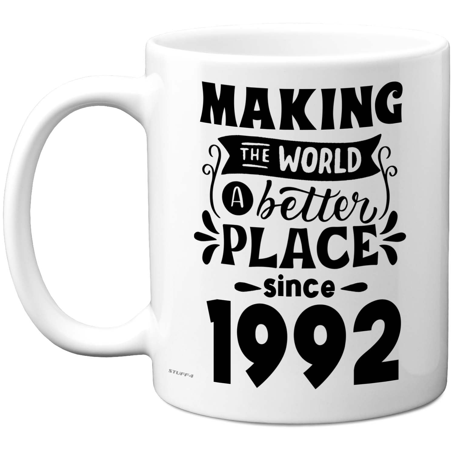 Stuff4 Women's White 34Th Birthday Mug Gift For And Men
