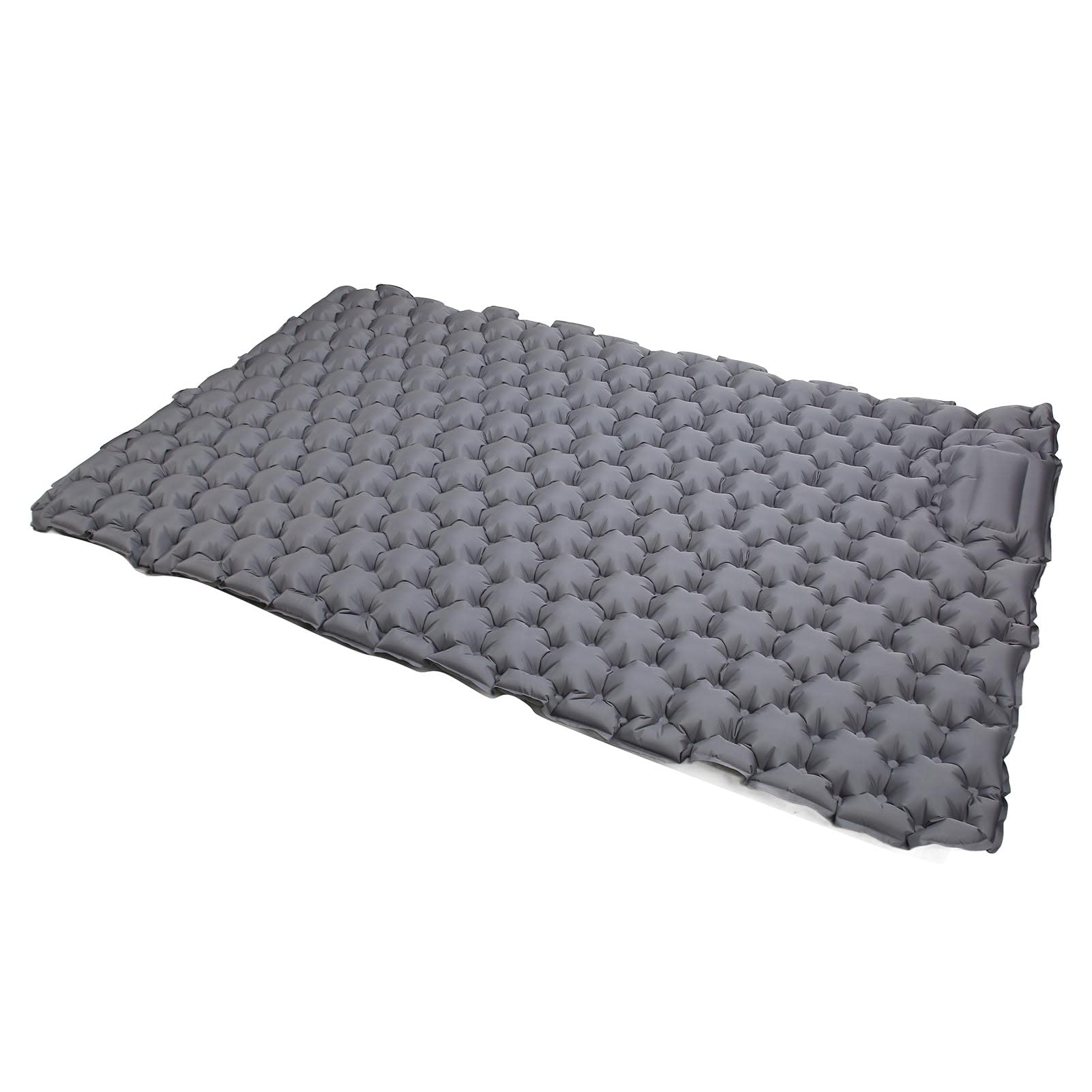 Zerodis 60's Foot Press Inflatable Camping Mattress, Gray Nylon Camping Mattress