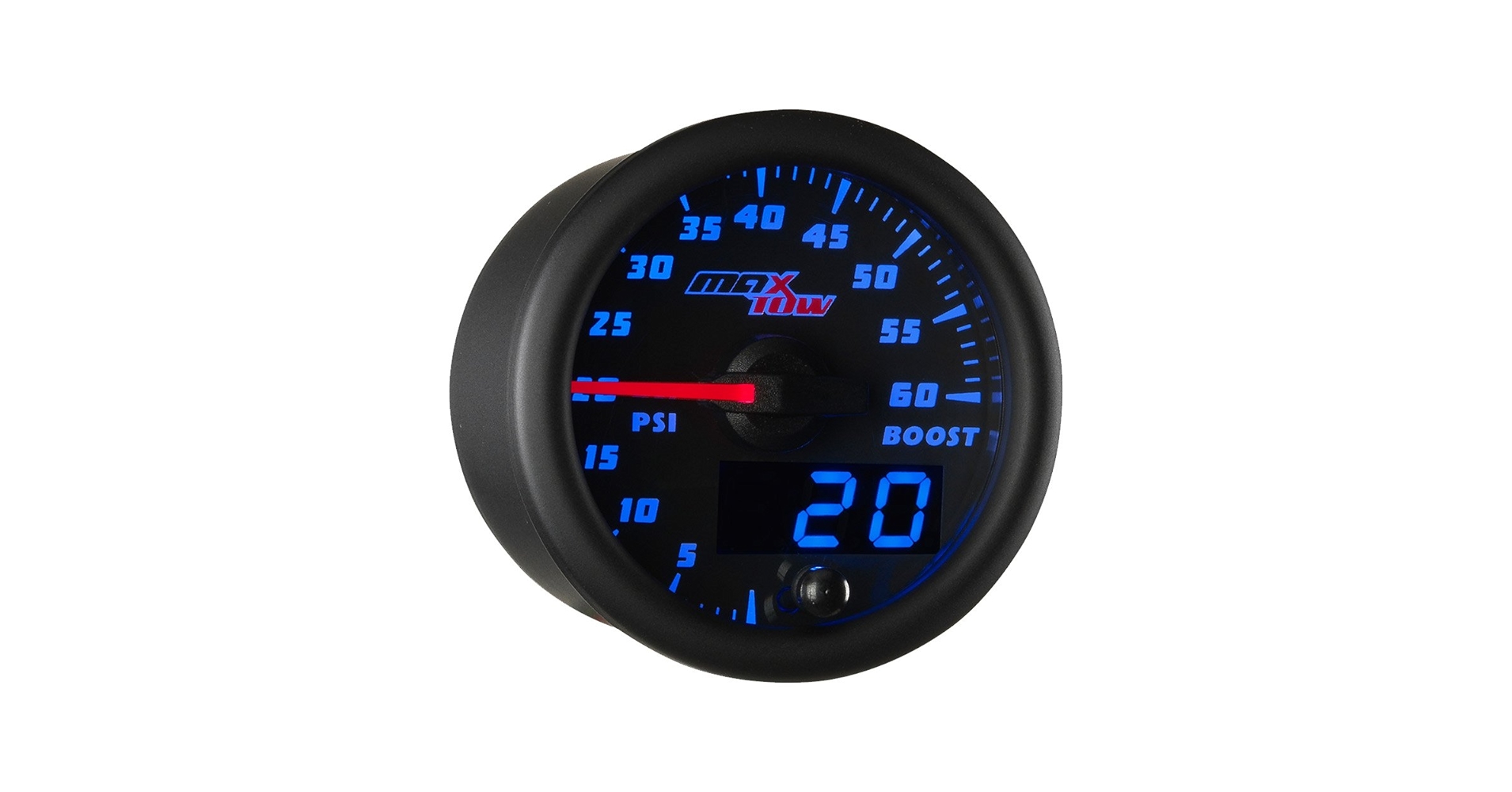 Amazon.com: MaxTow Double Vision 60 PSI Turbo Boost Gauge