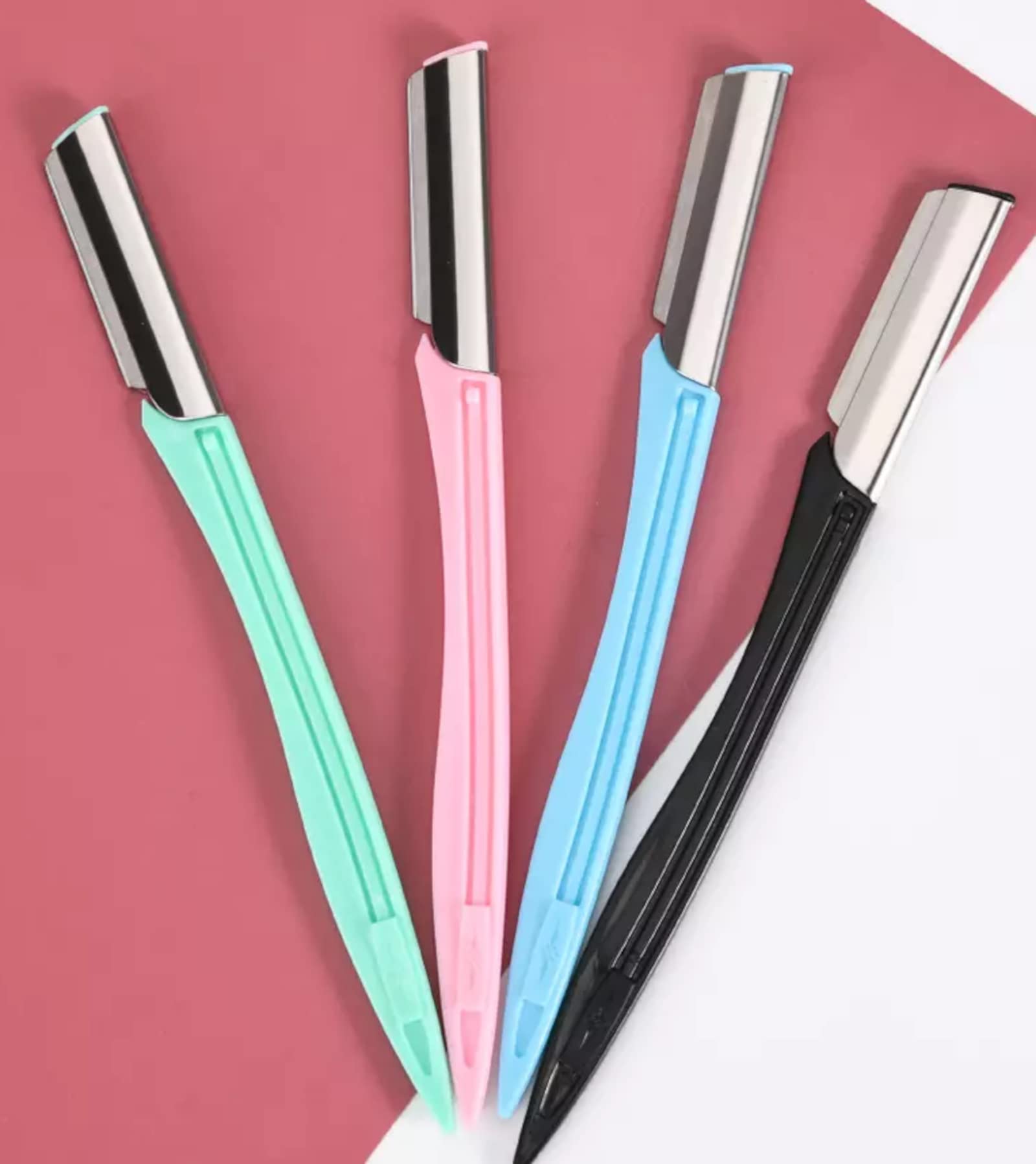 200x Augenbrauenrasierermesser Gesicht Rasiermesser Rasierklingen Beauty Eyebrow Shaper (50x 4er Set)