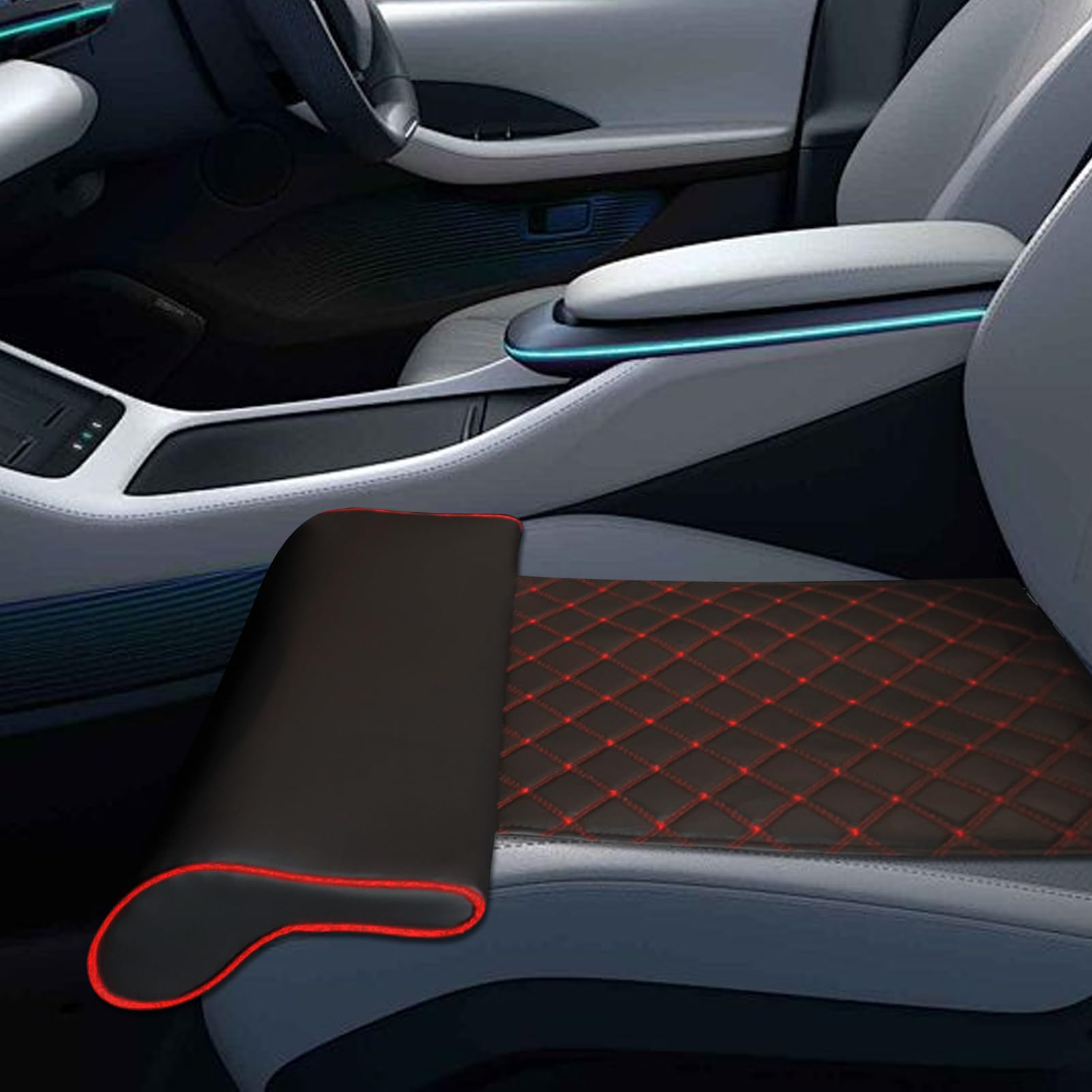 Genérico Auto-Driver Sitzkissen, ergonomisch, für Auto, Sitz, Beinverlängerung, Sitzerhöhung, Komfortpolster für Truck, RV, Büro, , Senioren, weicher Schaumstoff, 43,2 cm (17 Zoll)