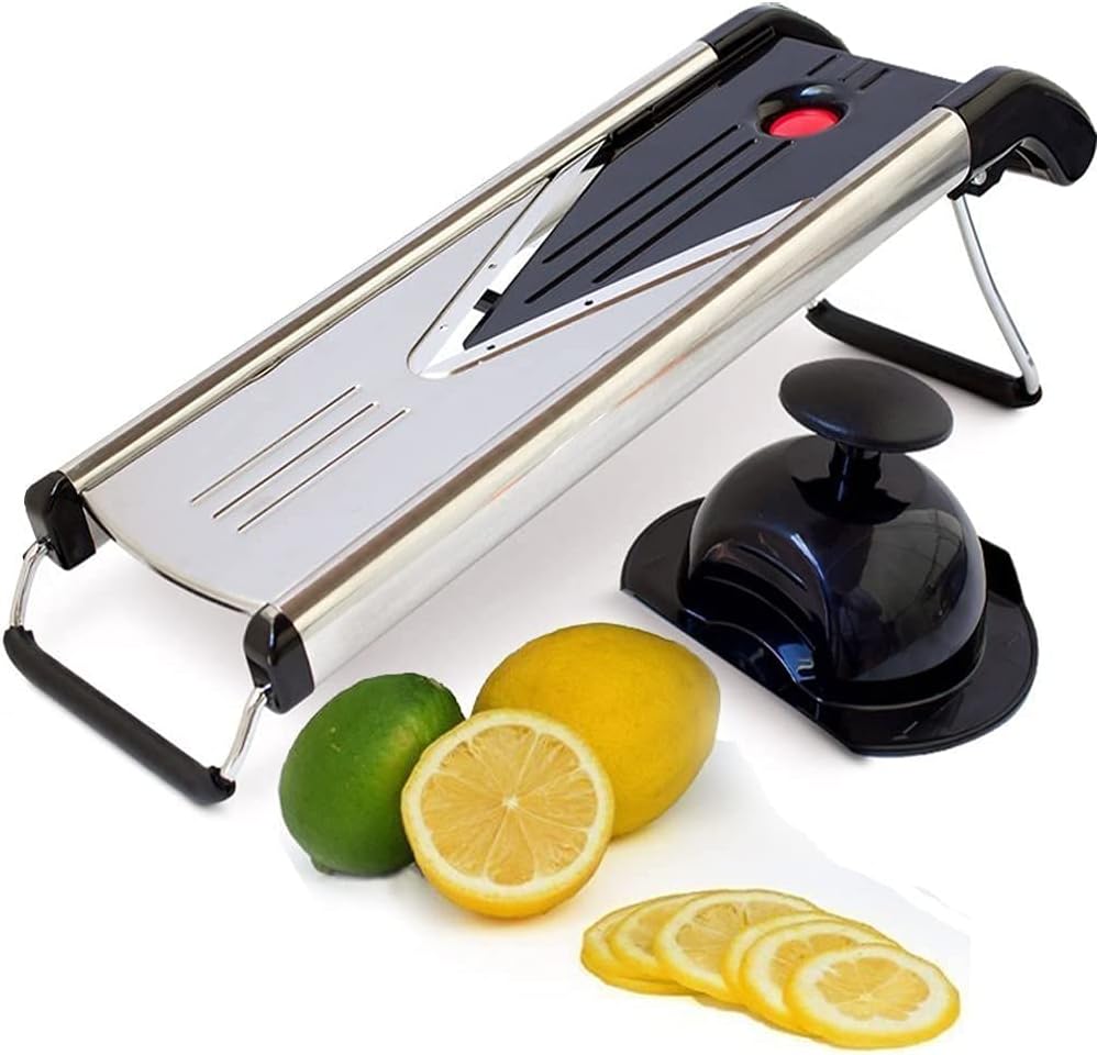 Kitchen Elite V Blade Mandoline Slicer-Deluxe Heavy Duty Stainless Steel