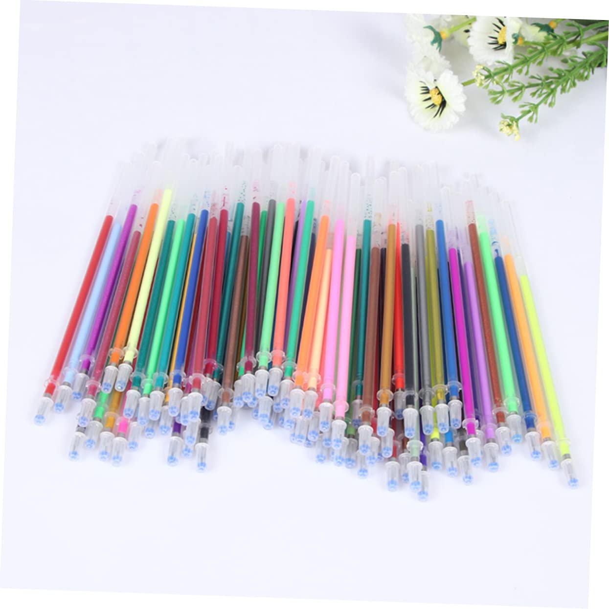 SHINEOFI 300pièces Recharges De Stylos Gel Colorés Pour Doodle Scrapbooking Et Dessin Fournitures De Bureau Multicolores