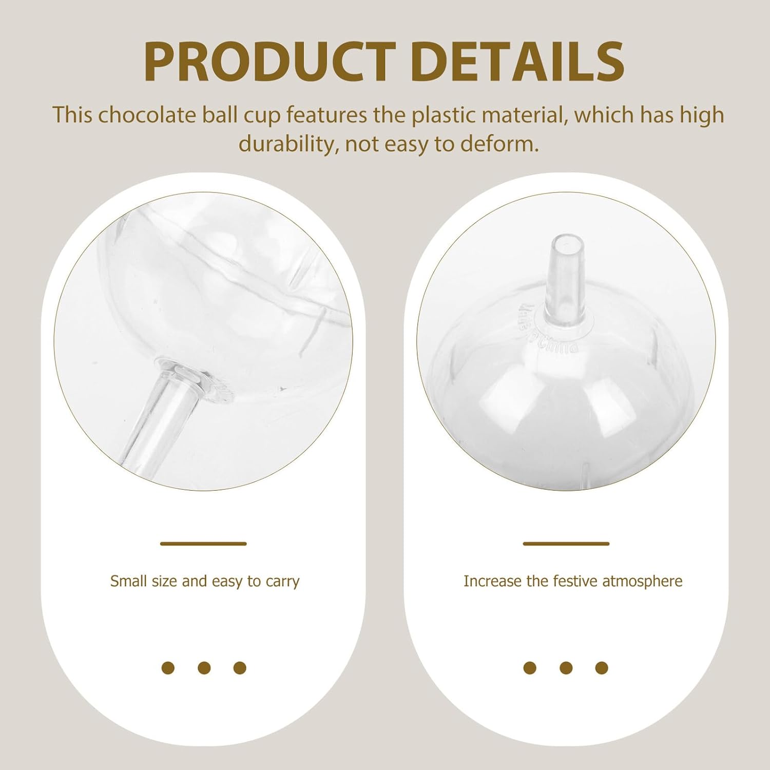 NUOBESTY Chocolate Truffle Holders Plastic Candy Boxes Candy Packaging Case for Chocolate Ball Bouquet Wrap 100 Pieces Set