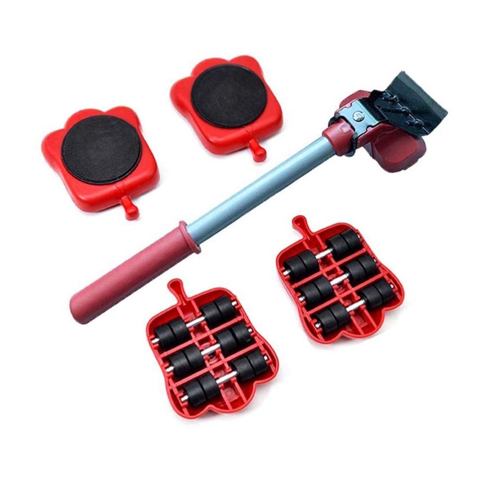 Trasportatore di mobili 4 Pezzi Si muove Mobili Strumento di Trasporto Shifter Ruota Mobile Dispositivo di Scorrimento Rullo di rimozione Strumenti in Movimento Pesante Solleva Facilmente Oggetti PE
