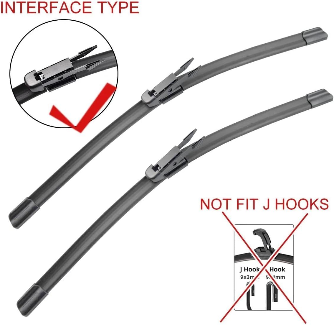 Auto Spazzole Tergicristallo per L&And R&Over Freelander 2 LR2 2006 2007 2008 2009 2010-2014,24"+20", Spazzola Tergicristalli Visione di Guida Chiara Accessori
