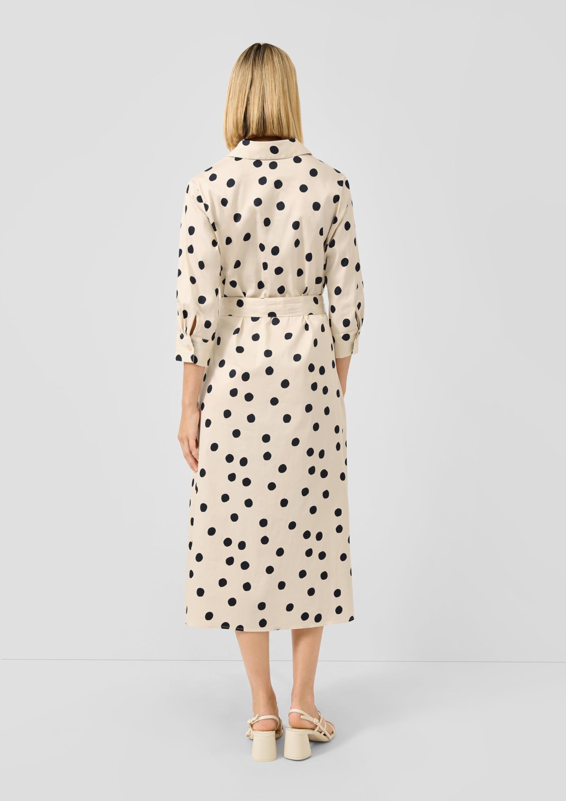 s.Oliver Elastisches Baumwollkleid mit Viskosefutter