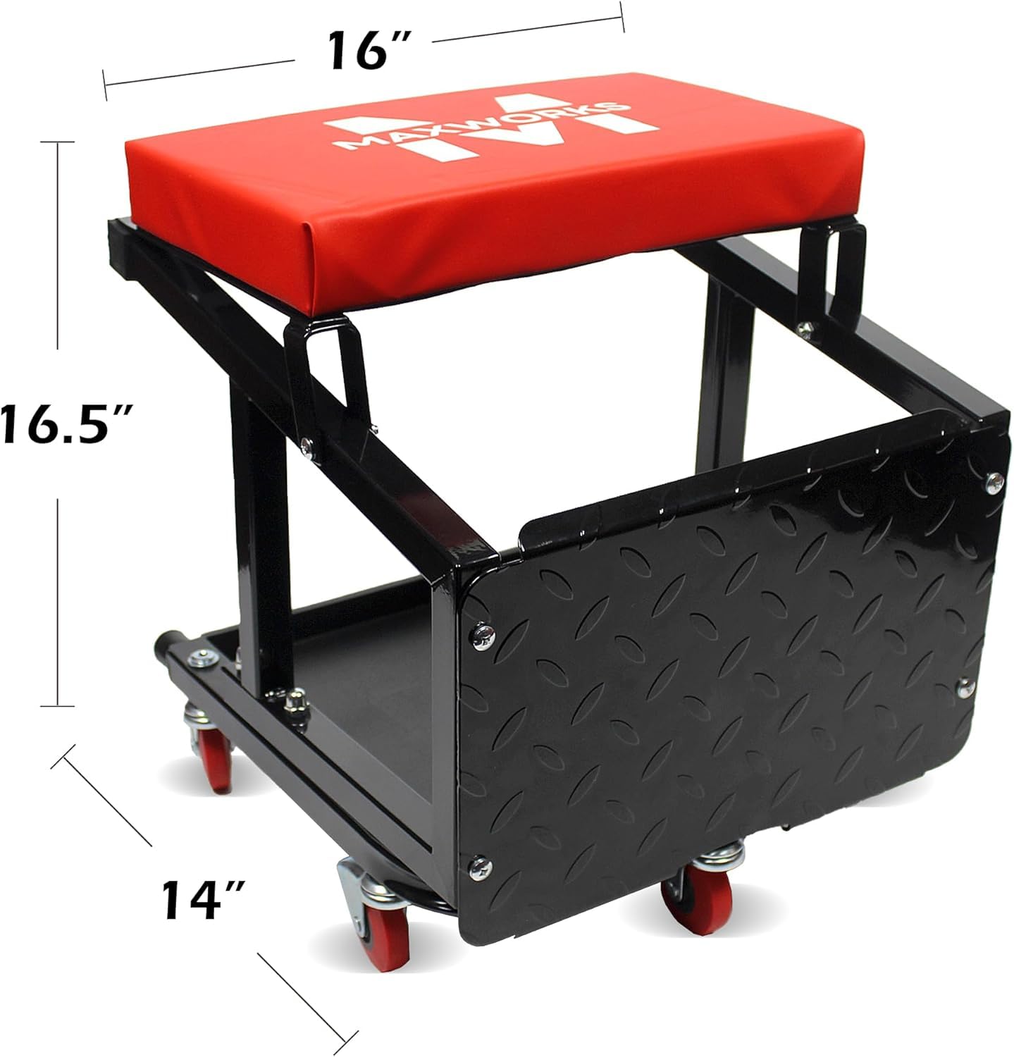Amazon.com: MaxWorks 50880 Garage Creeper Seat and Stool Combo