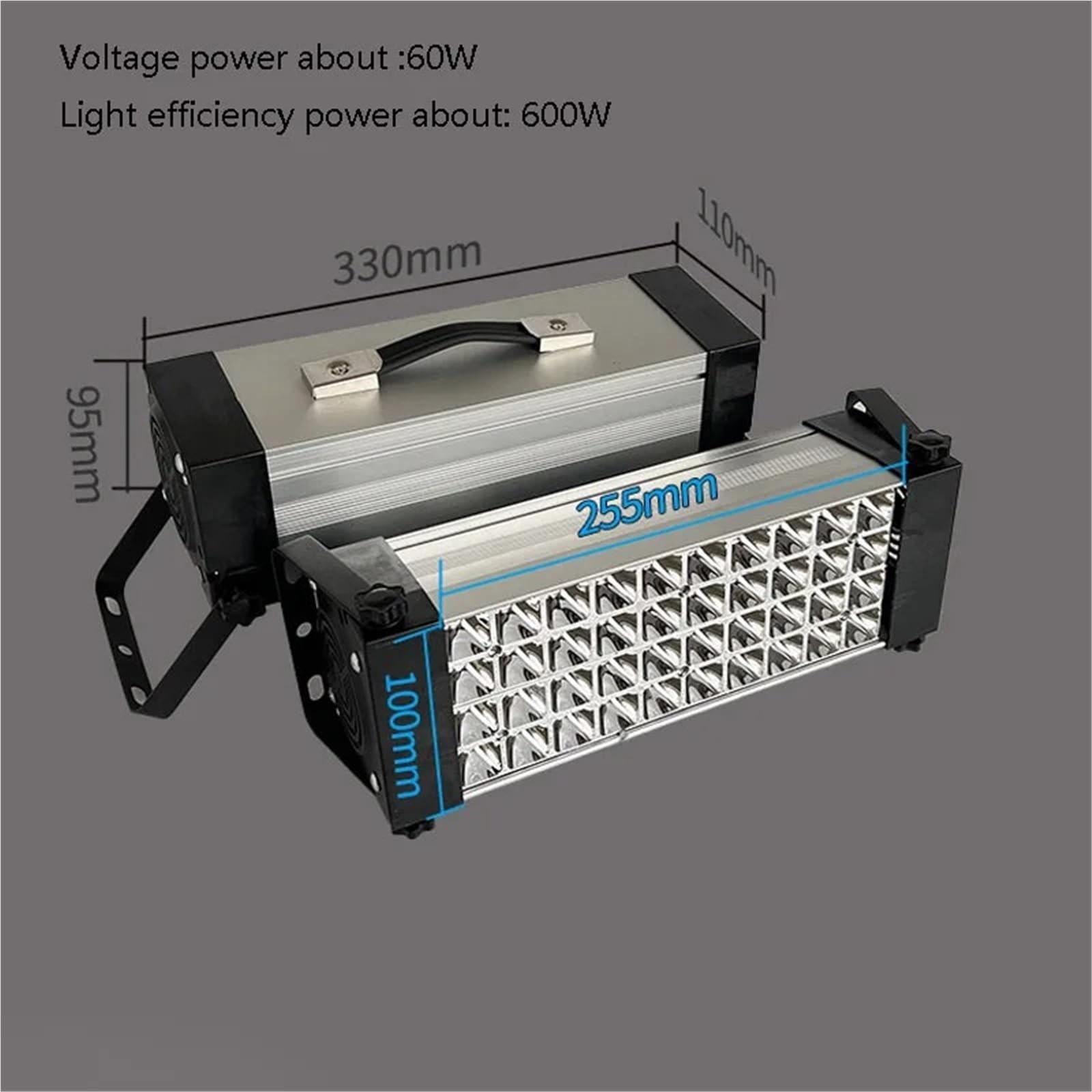 Lámpara de curado ultravioleta UV 600 W y 800, 365 nm, 395 405, for resina pegamento, soldadura aceite verde, recubrimiento placas PCB, pantalla LCD pintura Energía Alta(405nm,600W)