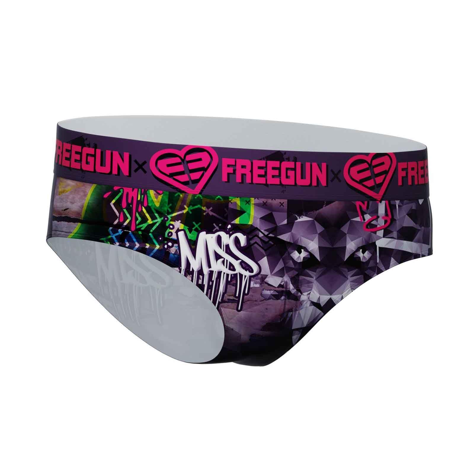 FREEGUN Lot de 4 Boxers Microfibre Femme