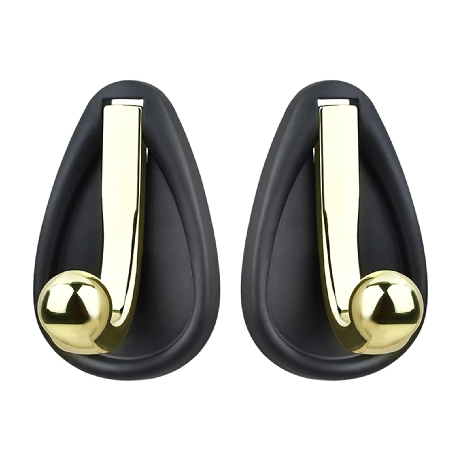 Cazstyk Black Gold Simple Kirsite Hook For Wall Mount Heavy Items Like Coat Jackets Sturdy Clothes Hanger Sturdy Hook