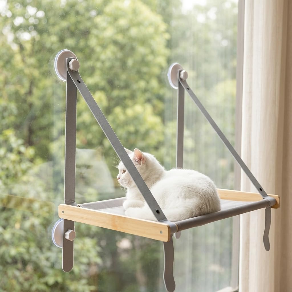 Amaca per Gatti, Tiragraffi, Cuccia e Trespolo per Gatti - Accessori Multifunzione per il, Amaca pieghevole sospesa