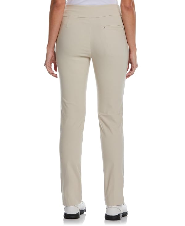 PGA Tour Women's Tummy Control Pull-on Waistband Golf Pants, Sand, Small by PGA TOUR - Image 2