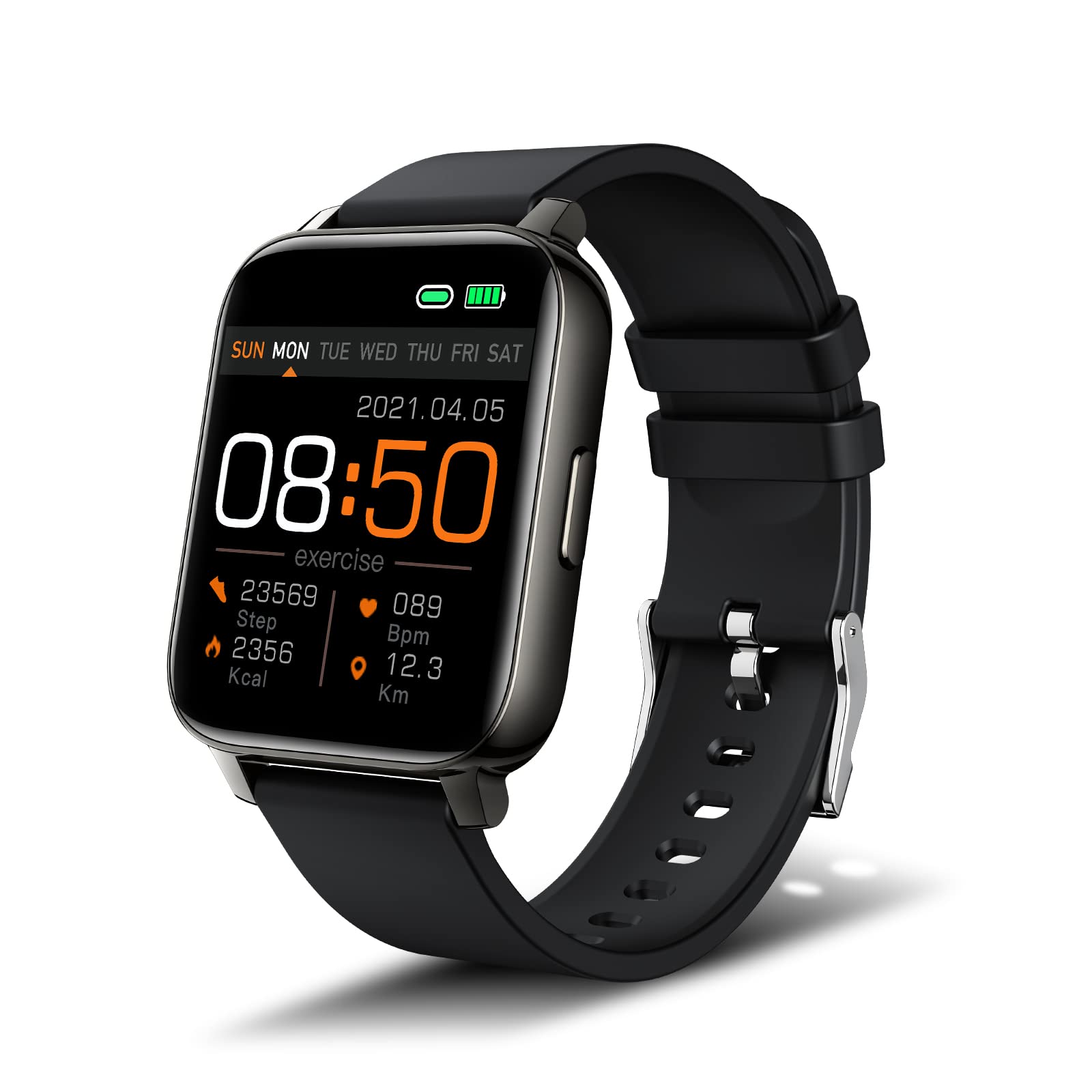 Smart Watch for Men Women, Fitness Tracker 1.69'' Full Touch Screen  Smartwatch with Heart Rate Monitor, Sleep Monitor, Stopwatch, Pedometer,  IP68 Waterproof Activity Tracker Compatible for Android IOS: Buy Online at  Best