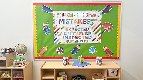 Miniatura 3 de Sproutbrite Carteles para decoración de aula, zona de aprendizaje, mentalidad de crecimiento educativa, motivacional e inspiradora para profesores,