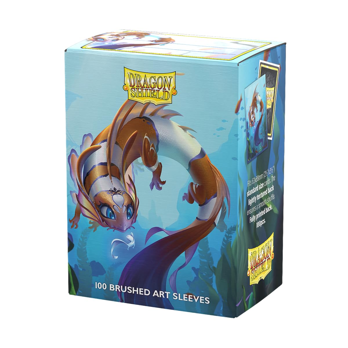 Dragon Shield | Brushed Art Sleeves | Cinderfin | 100 CT - Smooth & Tough Premium TCG Sleeves | Compatible with Pokemon, Flesh & Blood, One Piece & Magic the Gathering — image 1