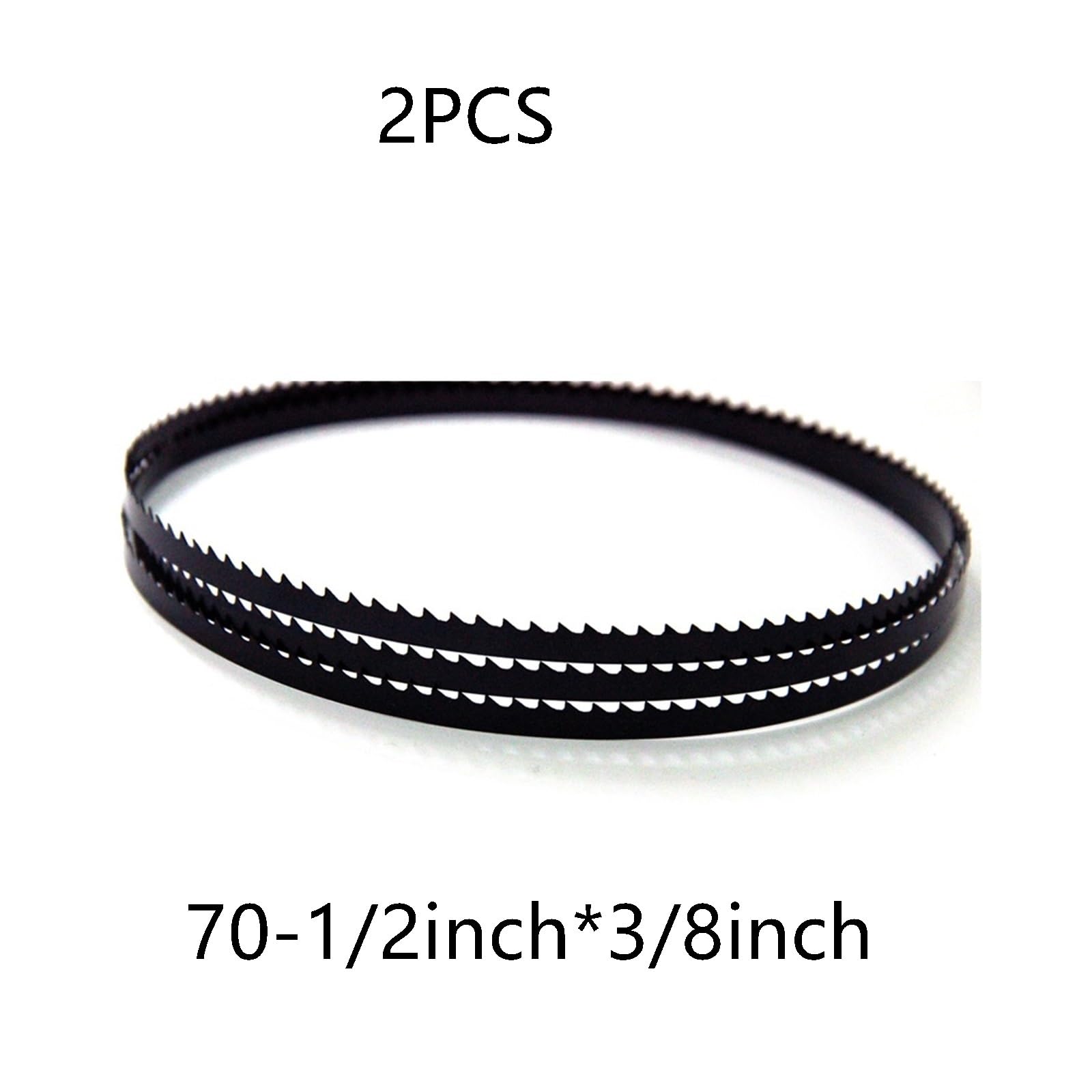 Brzeszczoty taśmowe premium, 70-1/2-calowe brzeszczoty taśmowe, 3/8" x 4 TPI brzeszczoty węglowe, ostre brzeszczoty taśmowe do narzędzi do obróbki drewna, 2 szt.