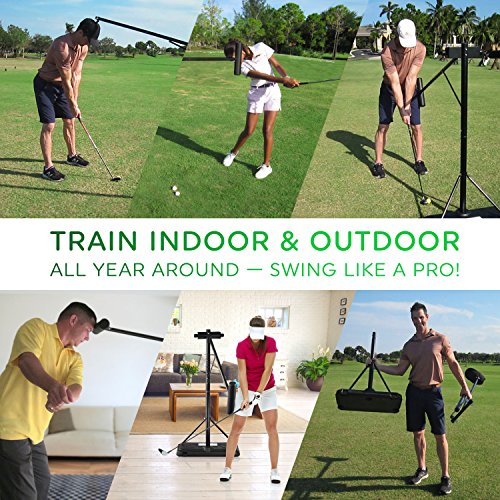 PRO-HEAD Golf Swing Trainer Golf Training Aid for All Golfers - Posture Correcting Tool (Portable) - Thumbnail 5