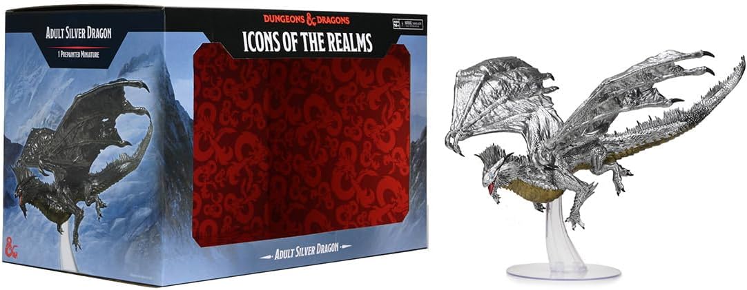 D&D Icons of the Realms: Adult Silver Dragon