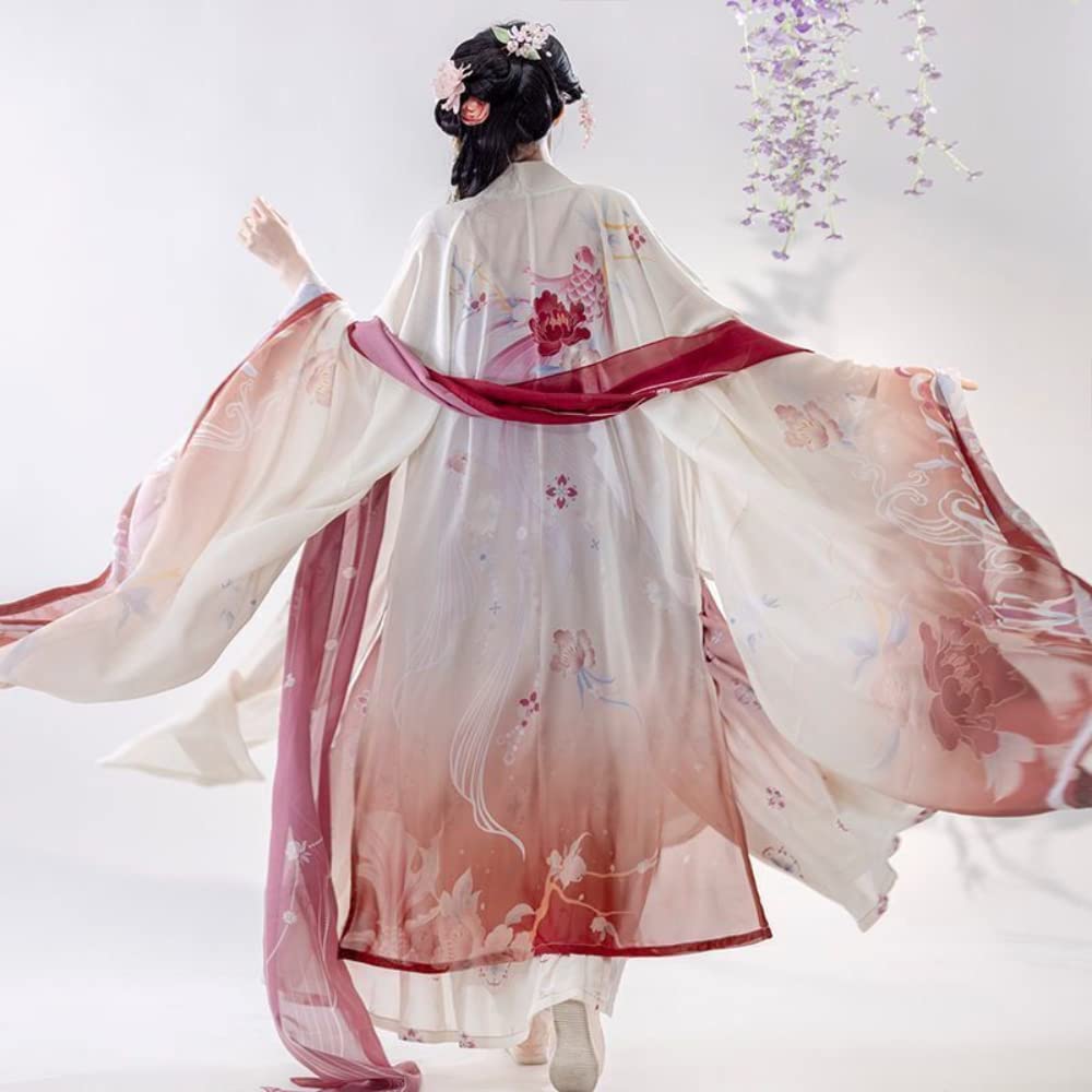 Chińska sukienka Hanfu, sukienka Hanfu kobiety starożytny chiński tradycyjny zestaw Hanfu damski kostium cosplay