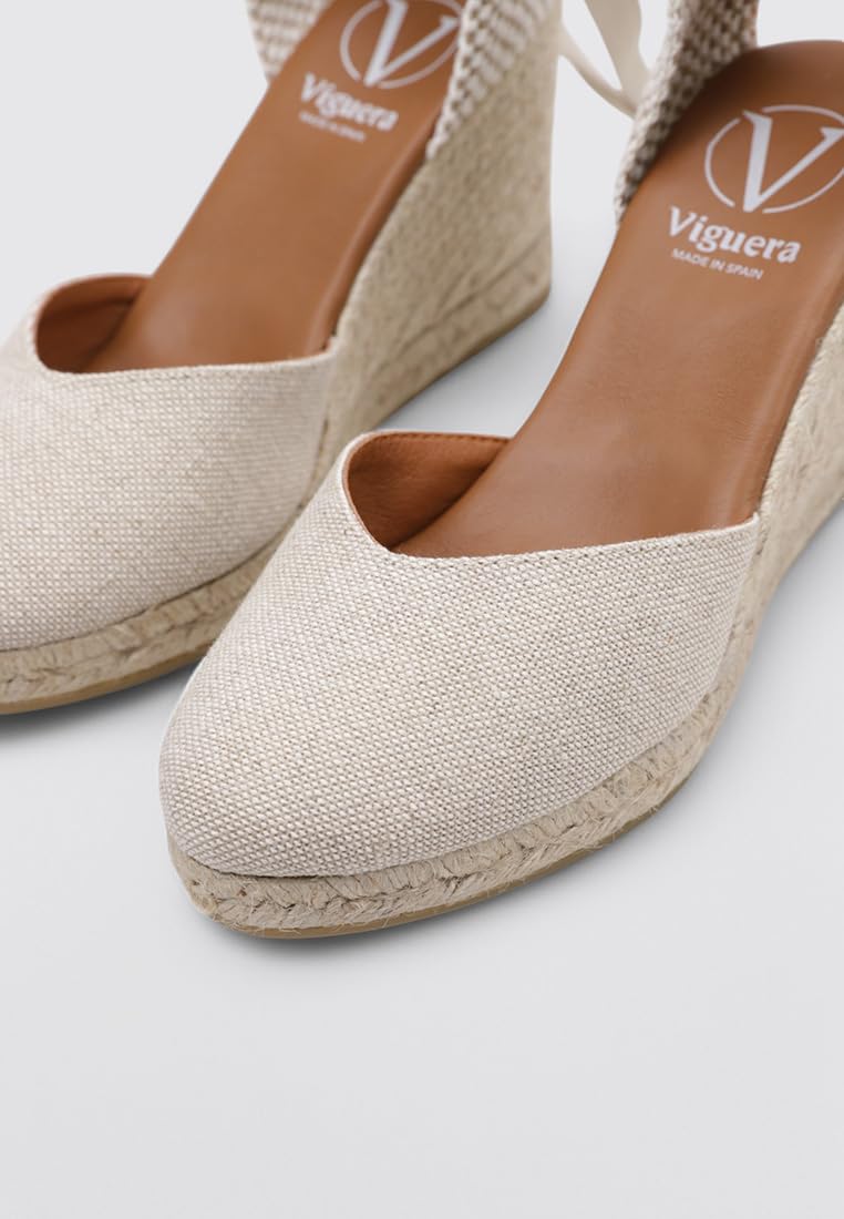 VIGUERA Alpargata Casual de Lona, con cuña de Yute - 1939 para: Mujer