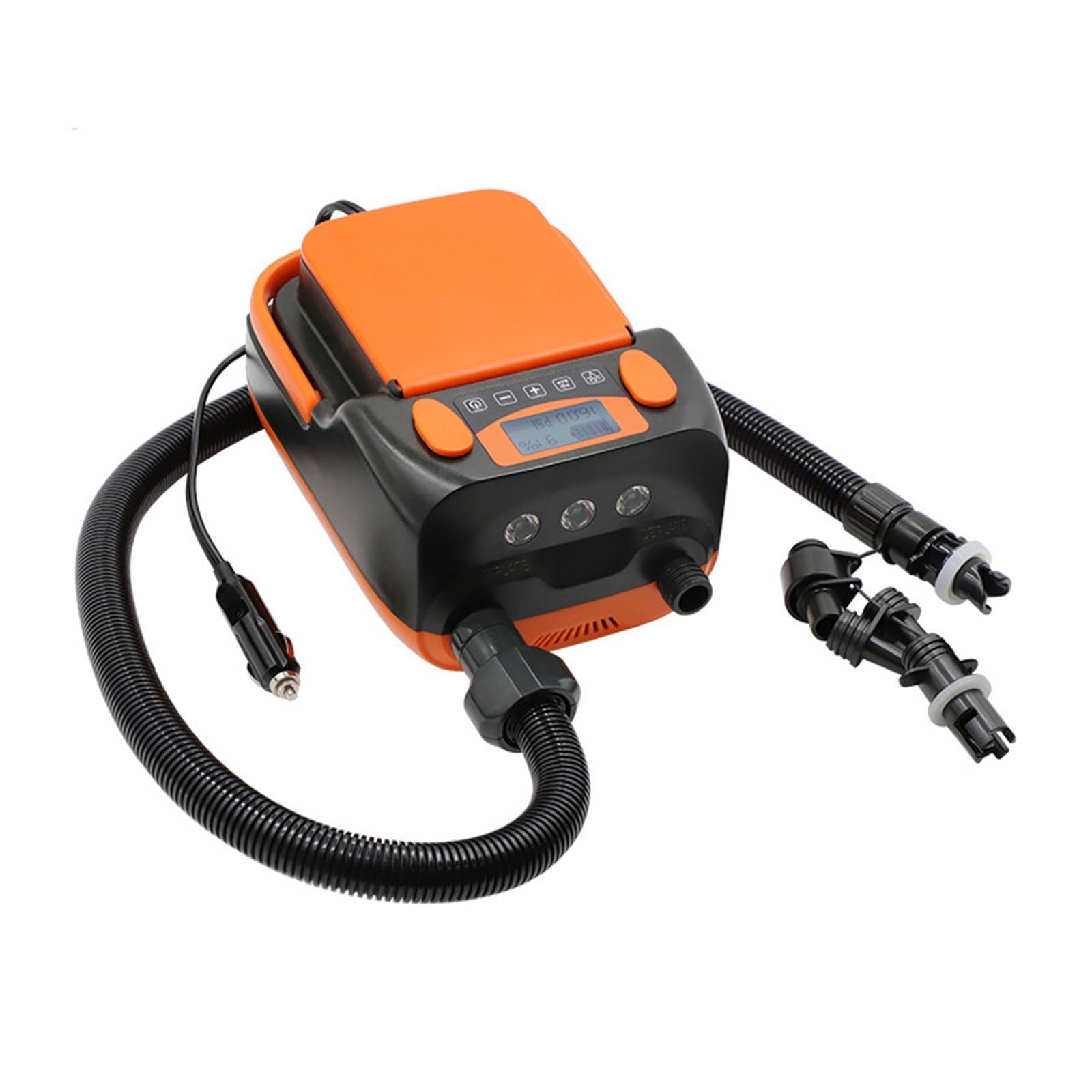 Inflador Electrico, Bomba de aire eléctrica desinflable recargable de 6000 mAh, 12 V CC, 110 W