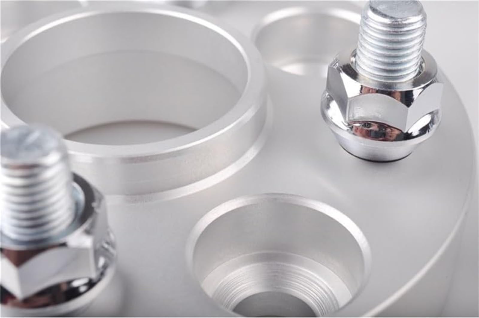 Guarnizione ruota auto 2 pezzi (1 coppia), for MINI, adattatore distanziale ruota PCD 4x100 CB 56,1 mm, distanziali ruota in lega di alluminio forgiato Distanziale mozzo auto(Silver)